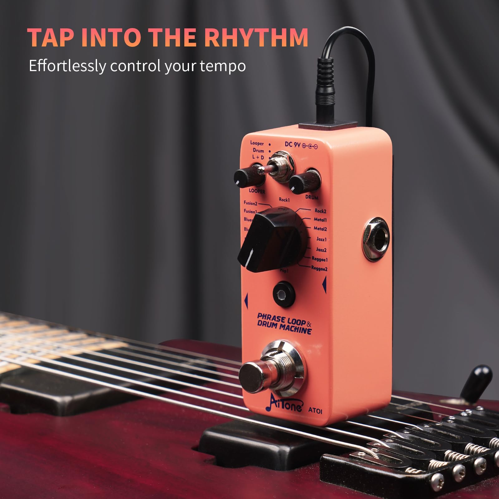 Amazon.com: AITONE Phrase Loop & Drum Machine (AT-01) and DC 9V